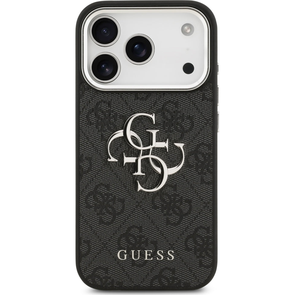 Handyhülle für iPhone 17 Pro, Guess Hardcase 4G Big 4G Classic Logo, Schwarz