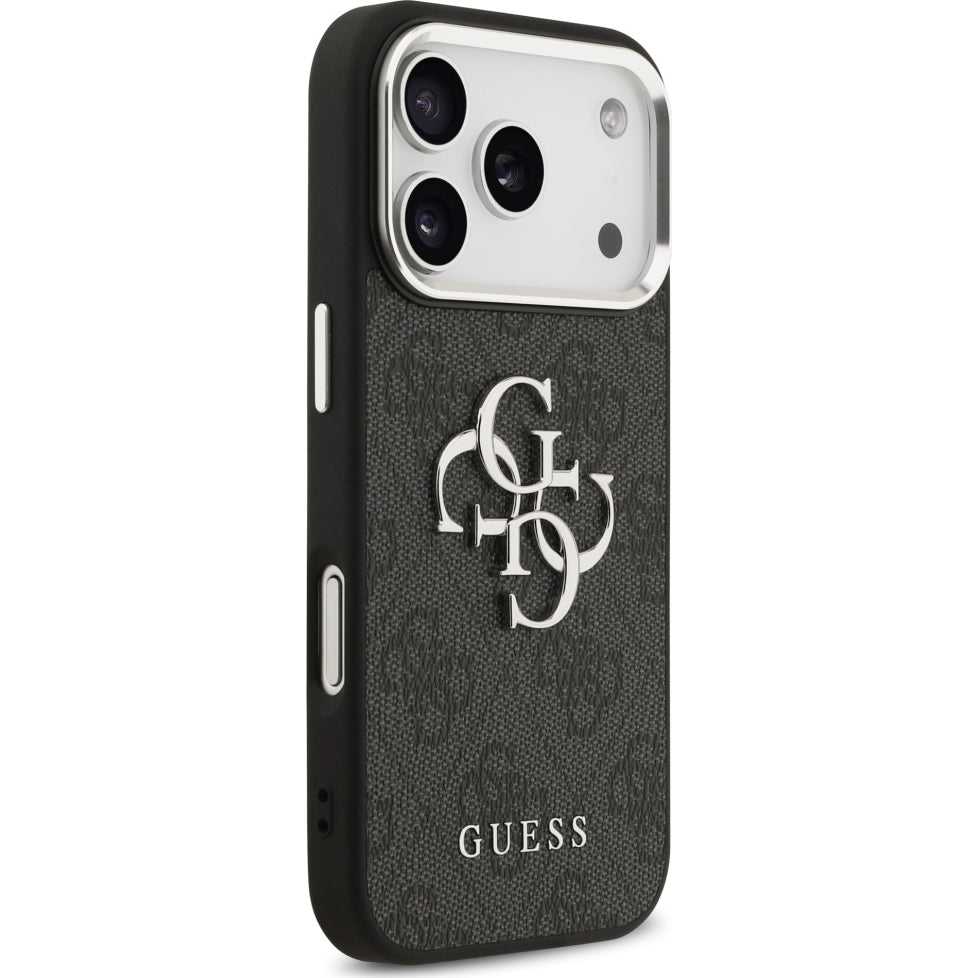 Handyhülle für iPhone 17 Pro, Guess Hardcase 4G Big 4G Classic Logo, Schwarz