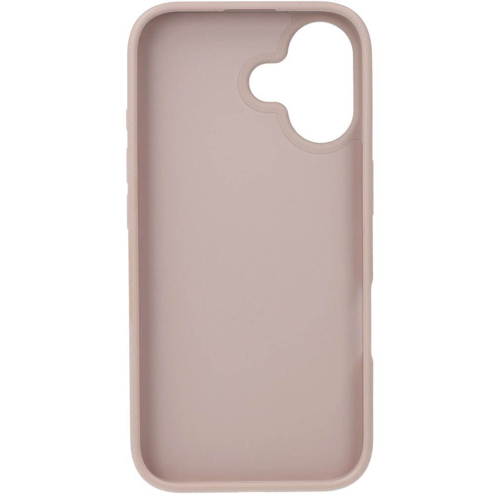 Handyhülle für iPhone 16, Guess Hardcase 4G Big Metal Logo, Rosa