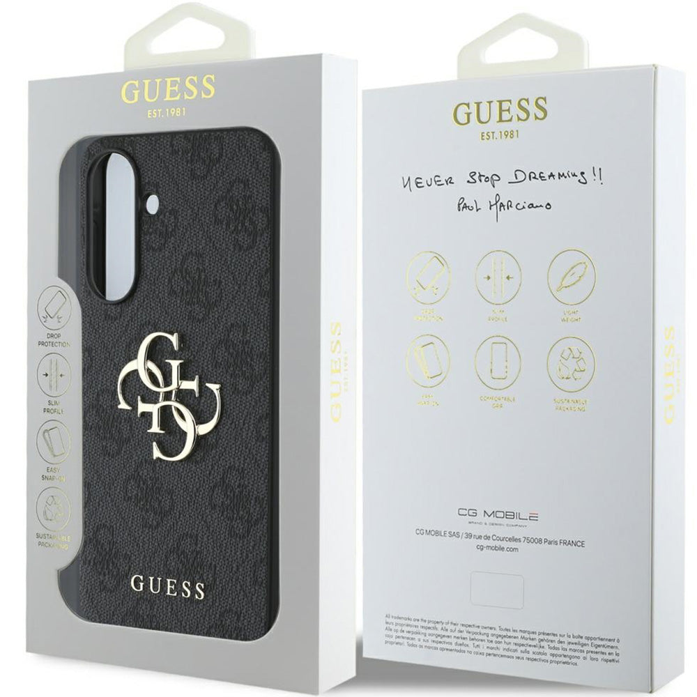 Handyhülle für Galaxy A56 5G, Guess Hardcase 4G Big Metal Logo, Schwarz