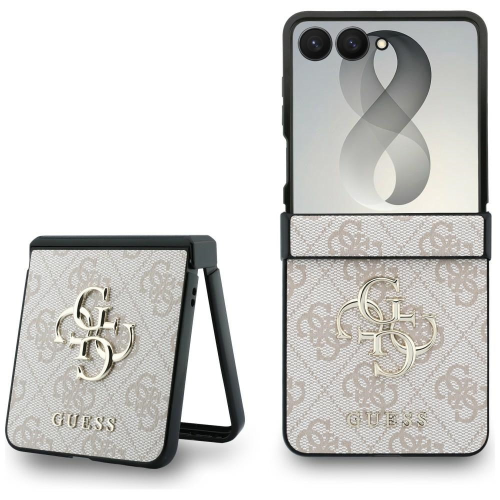 Handyhülle Guess Hardcase 4G Big Metal Logo für Galaxy Z Flip8, Rosa