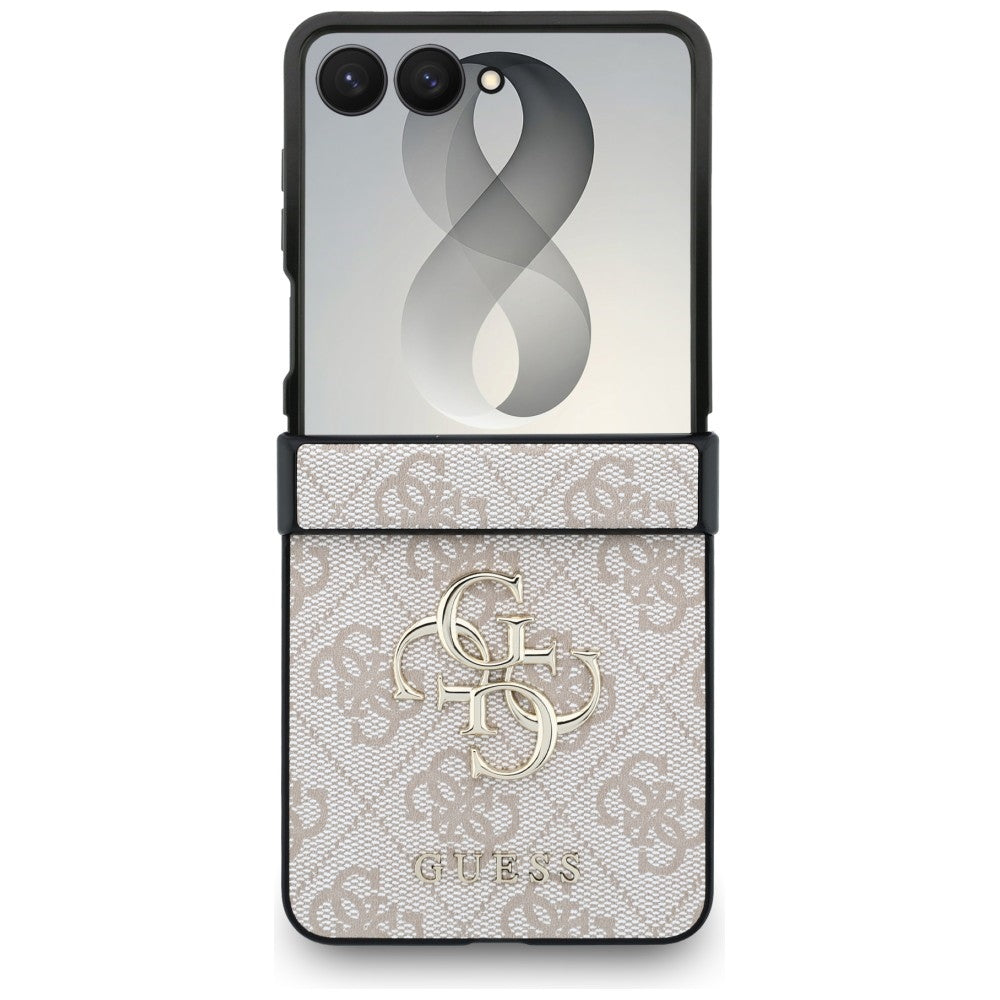 Handyhülle Guess Hardcase 4G Big Metal Logo für Galaxy Z Flip8, Rosa