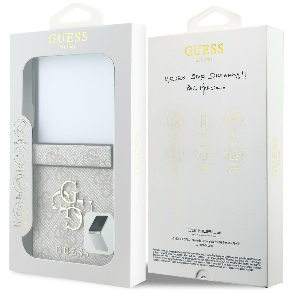 Handyhülle Guess Hardcase 4G Big Metal Logo für Galaxy Z Flip8, Rosa