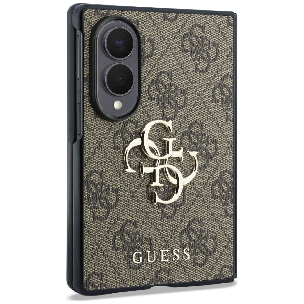 Handyhülle Guess Hardcase 4G Big Metal Logo für Galaxy Z Fold8, Braun