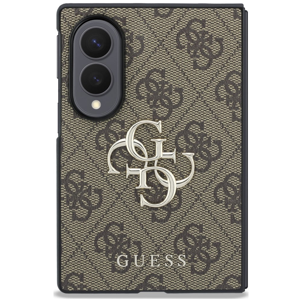 Handyhülle Guess Hardcase 4G Big Metal Logo für Galaxy Z Fold8, Braun