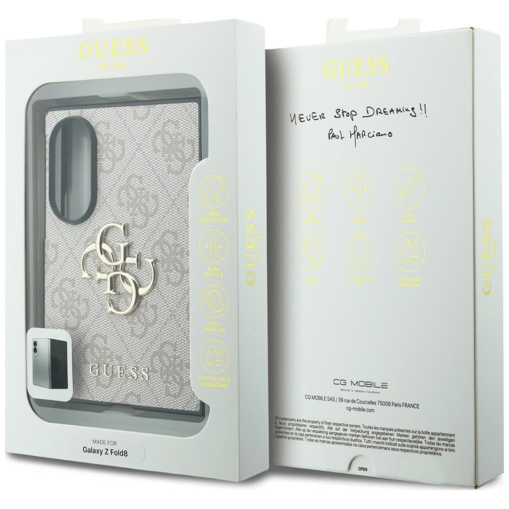 Handyhülle Guess Hardcase 4G Big Metal Logo für Galaxy Z Fold8, Rosa