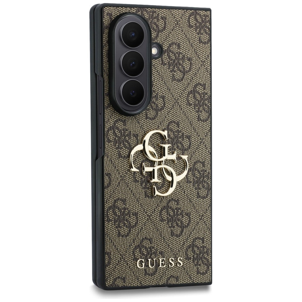 Handyhülle Guess Hardcase 4G Big Metal Logo für Galaxy Z Fold8 Ultra, Braun