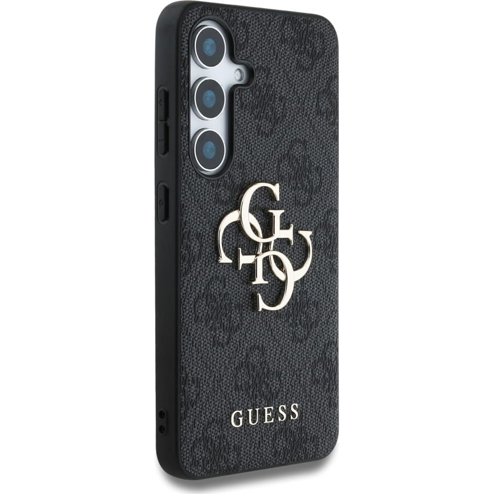 Handyhülle für Galaxy S25, Guess Hardcase 4G Big Metal Logo, Schwarz