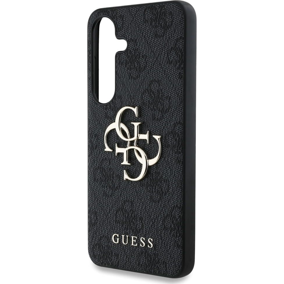 Handyhülle für Galaxy S25, Guess Hardcase 4G Big Metal Logo, Schwarz