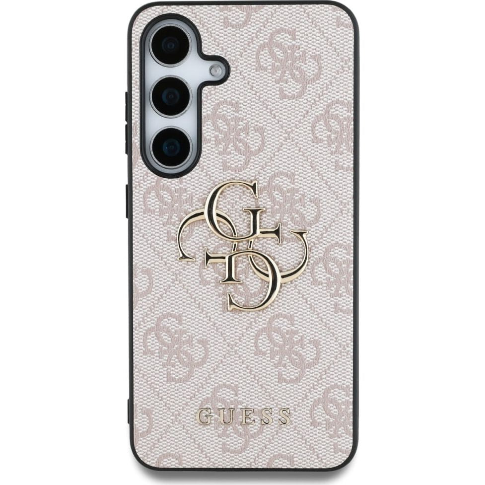 Handyhülle für Galaxy S25, Guess Hardcase 4G Big Metal Logo, Rosa