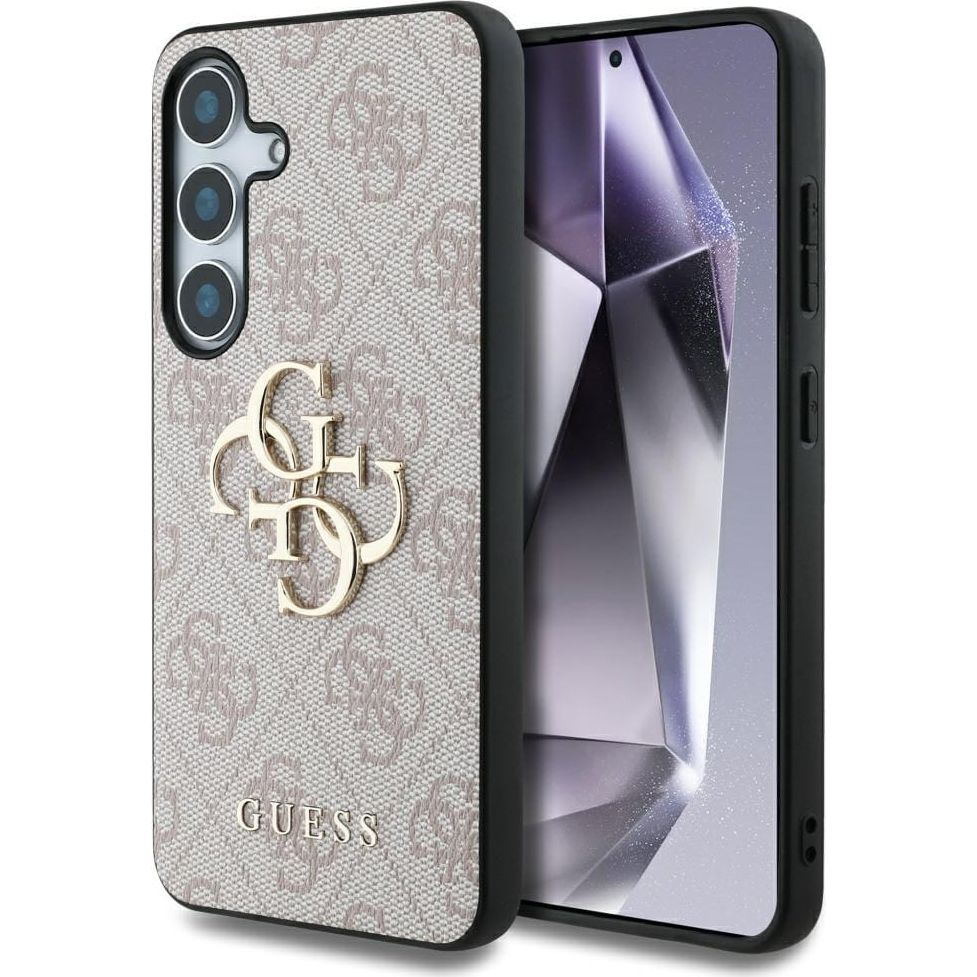 Handyhülle für Galaxy S25, Guess Hardcase 4G Big Metal Logo, Rosa