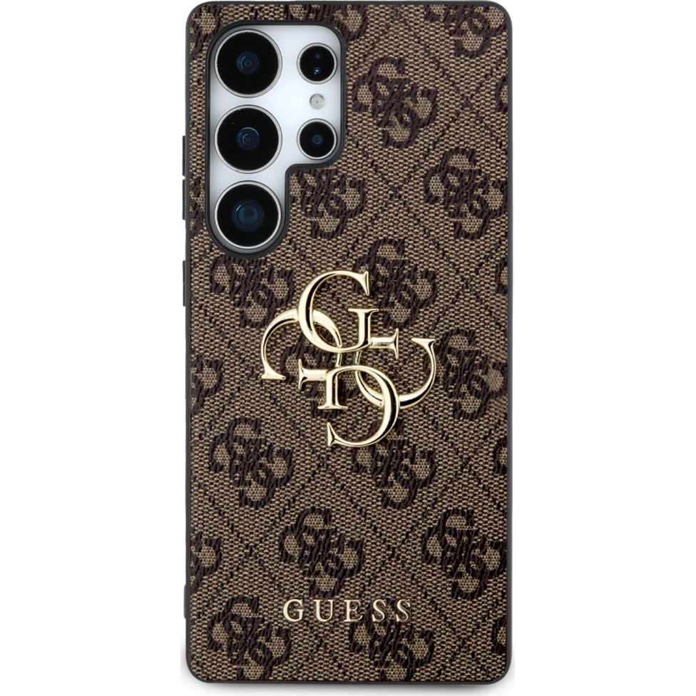 Handyhülle für Galaxy S25 Ultra, Guess Hardcase 4G Big Metal Logo, Braun