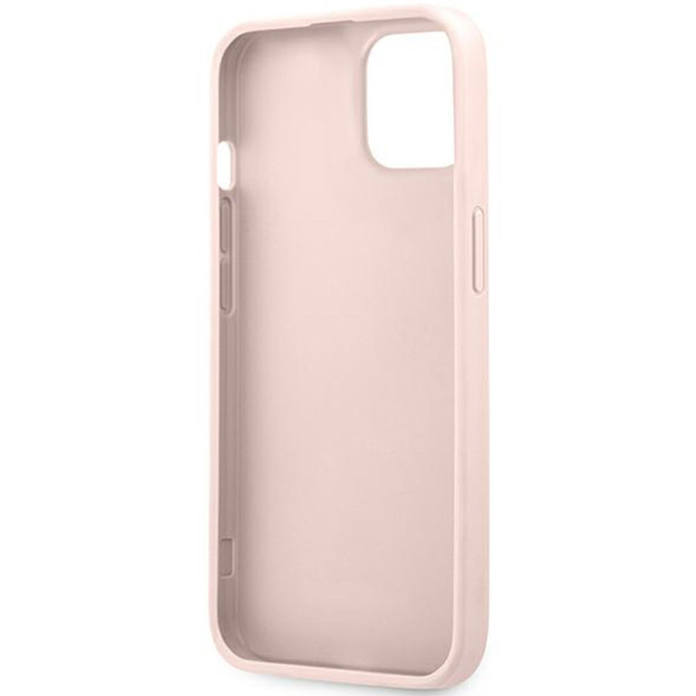Handyhülle für iPhone 14 / 13, Guess Hardcase 4G Big Metal Logo, Rosa