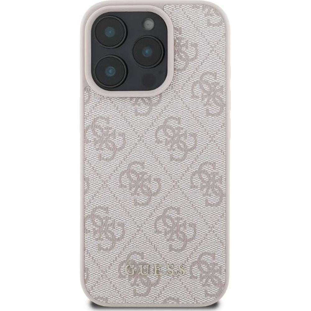Handyhülle für iPhone 16 Pro Max, Guess Hardcase 4G Classic, Rosa
