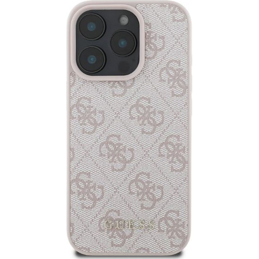 Handyhülle für iPhone 16 Pro, Guess Hardcase 4G Classic, Rosa