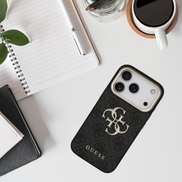Handyhülle Guess 4G Classic Logo für iPhone 18 Pro / 17 Pro, Schwarz