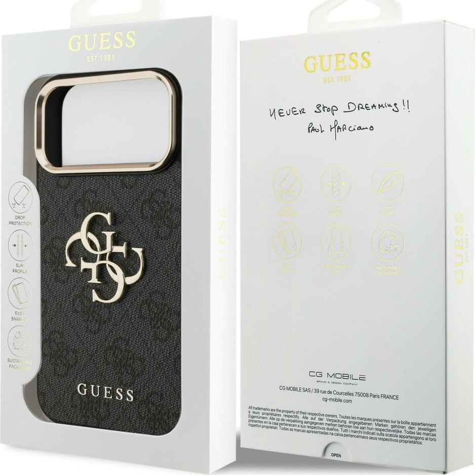 Handyhülle Guess 4G Classic Logo für iPhone 18 Pro Max / 17 Pro Max, Schwarz