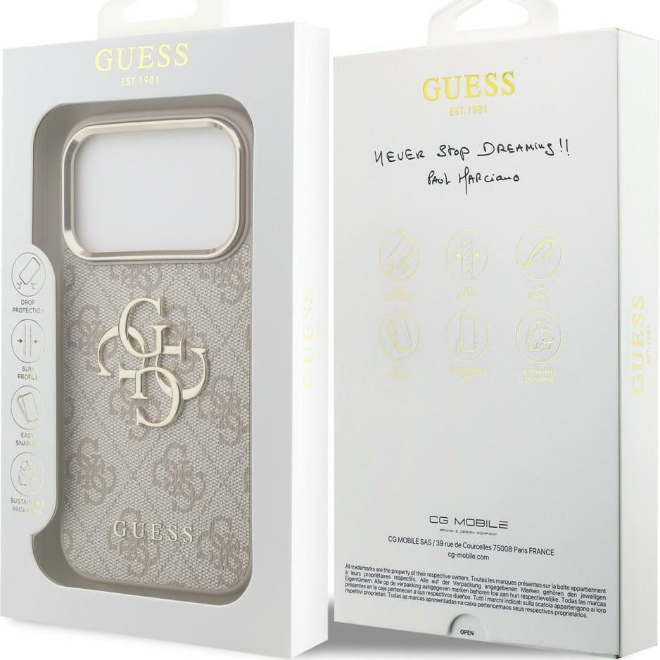 Handyhülle Guess 4G Classic Logo für iPhone 18 Pro / 17 Pro, Rosa