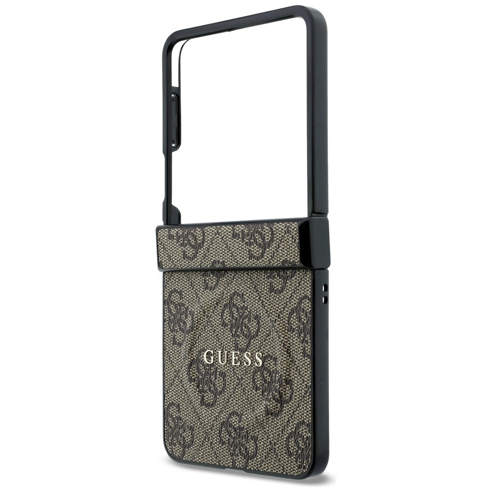 Handyhülle Guess Hardcase 4G Classic MagSafe für Galaxy Z Flip8 mit MagSafe, Braun