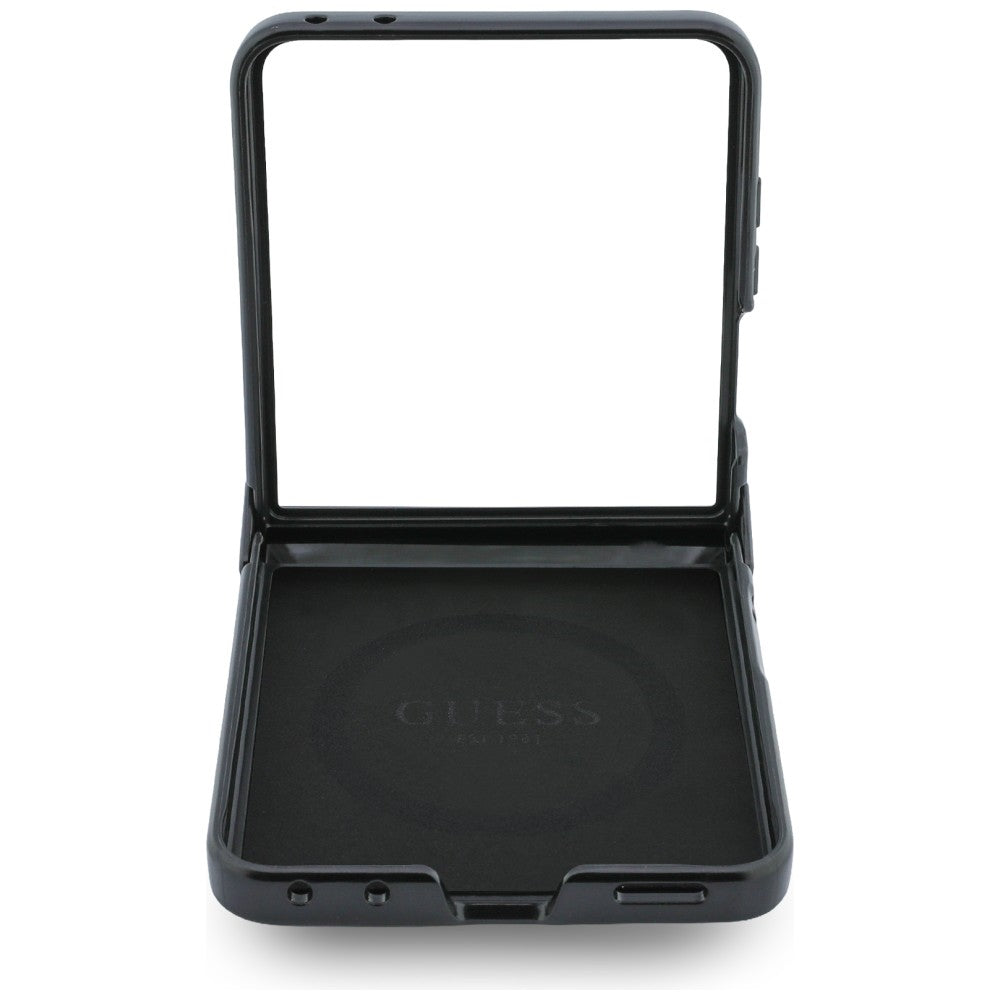 Handyhülle Guess Hardcase 4G Classic MagSafe für Galaxy Z Flip8 mit MagSafe, Braun
