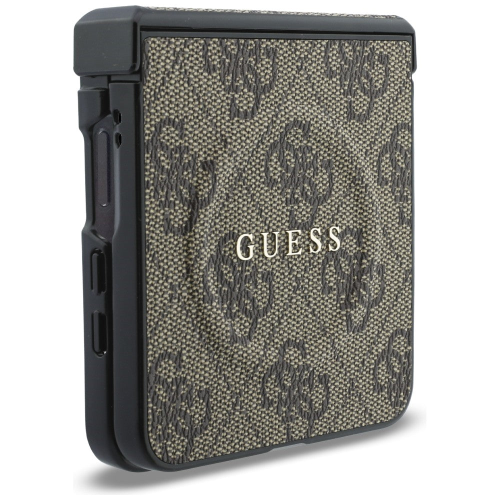 Handyhülle Guess Hardcase 4G Classic MagSafe für Galaxy Z Flip8 mit MagSafe, Braun