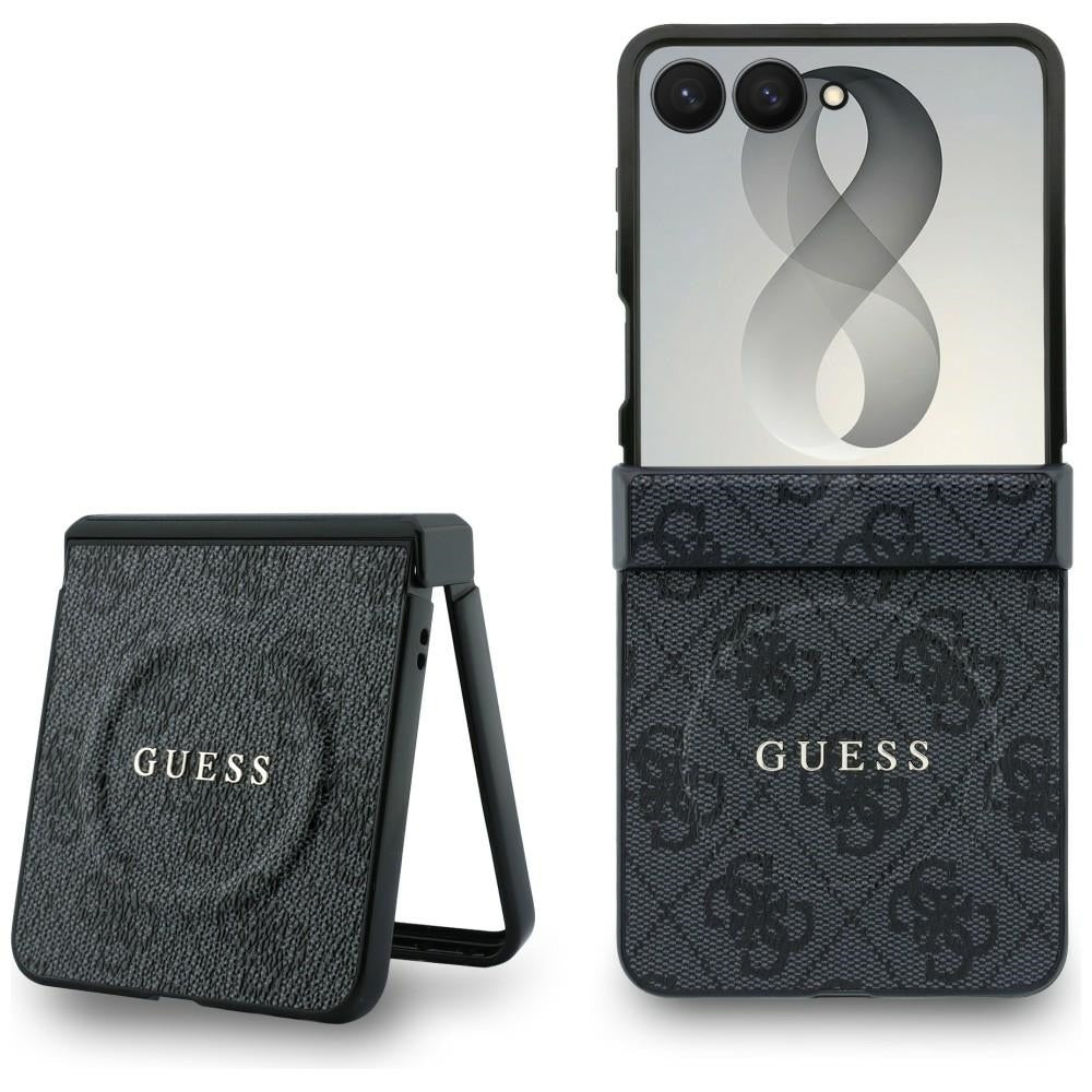 Handyhülle Guess Hardcase 4G Classic MagSafe für Galaxy Z Flip8 mit MagSafe, Schwarz