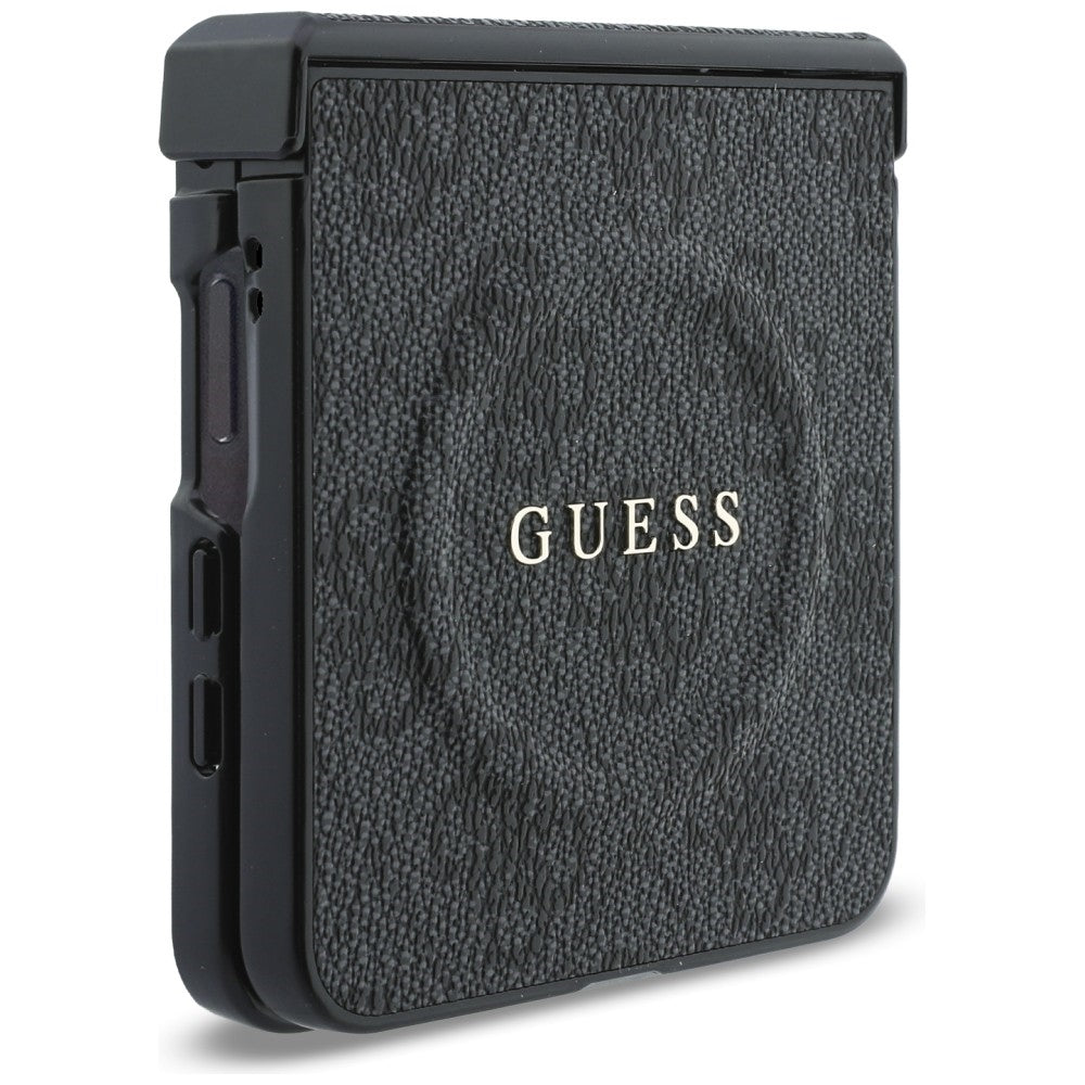Handyhülle Guess Hardcase 4G Classic MagSafe für Galaxy Z Flip8 mit MagSafe, Schwarz