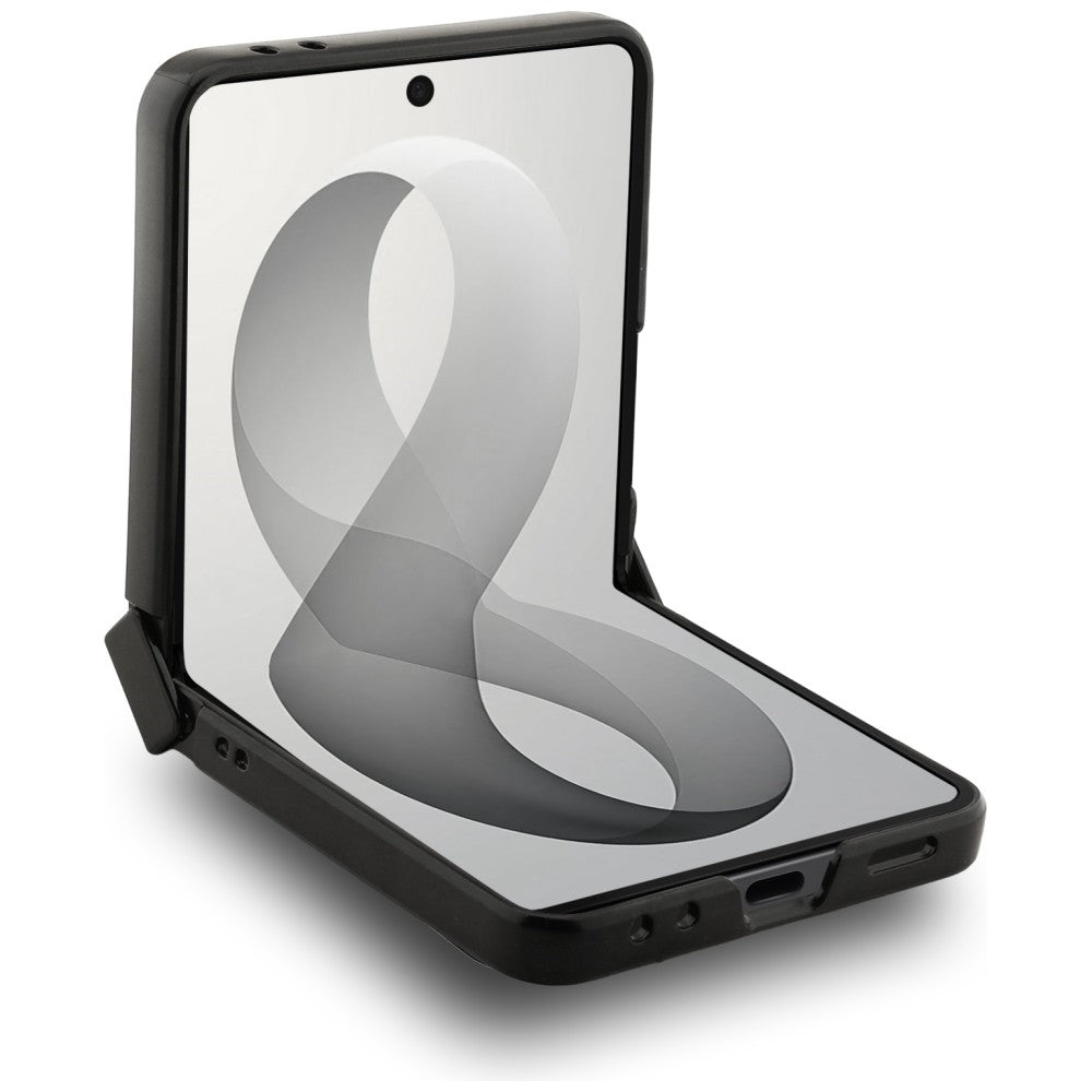 Handyhülle Guess Hardcase 4G Classic MagSafe für Galaxy Z Flip8 mit MagSafe, Schwarz