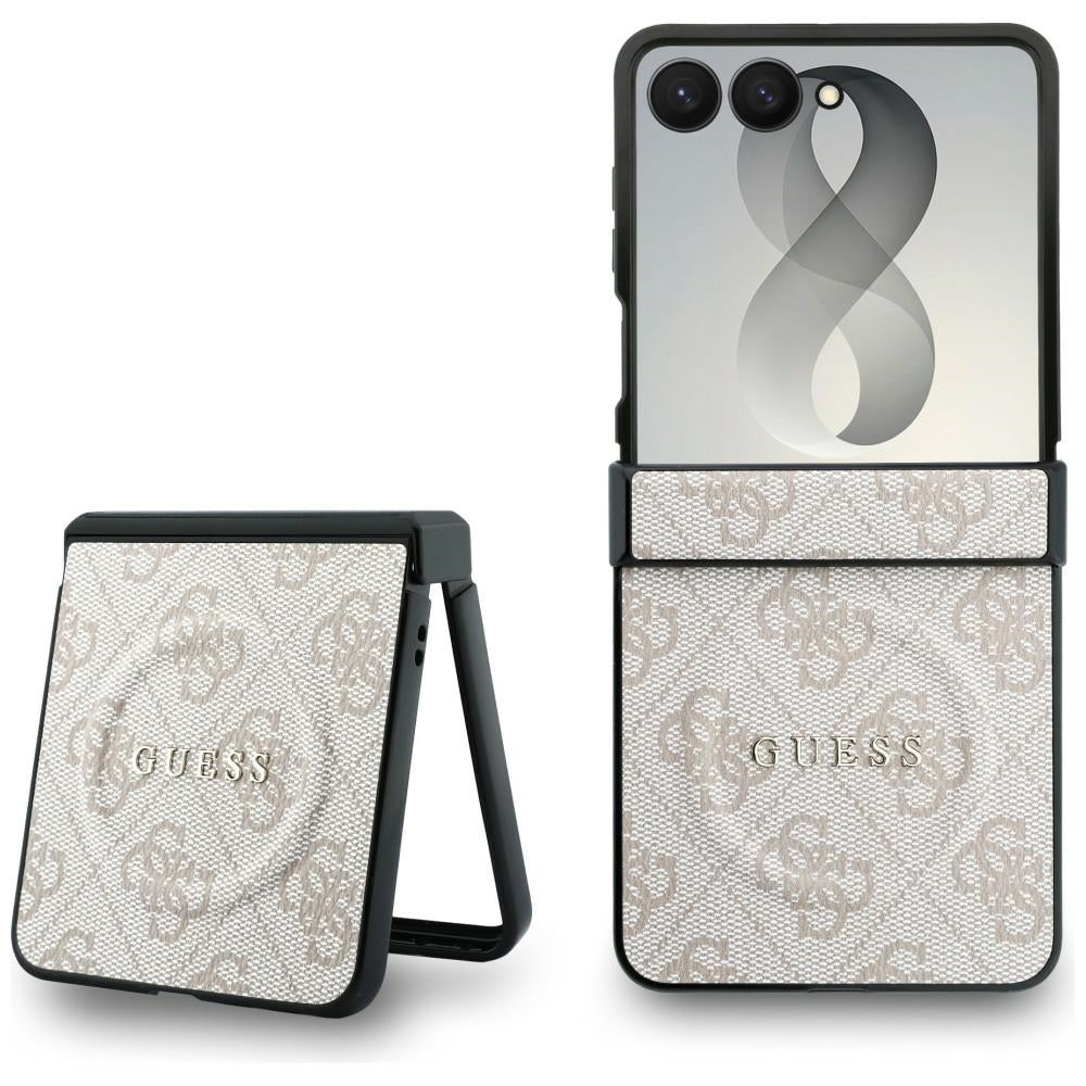 Handyhülle Guess Hardcase 4G Classic MagSafe für Galaxy Z Flip8 mit MagSafe, Rosa
