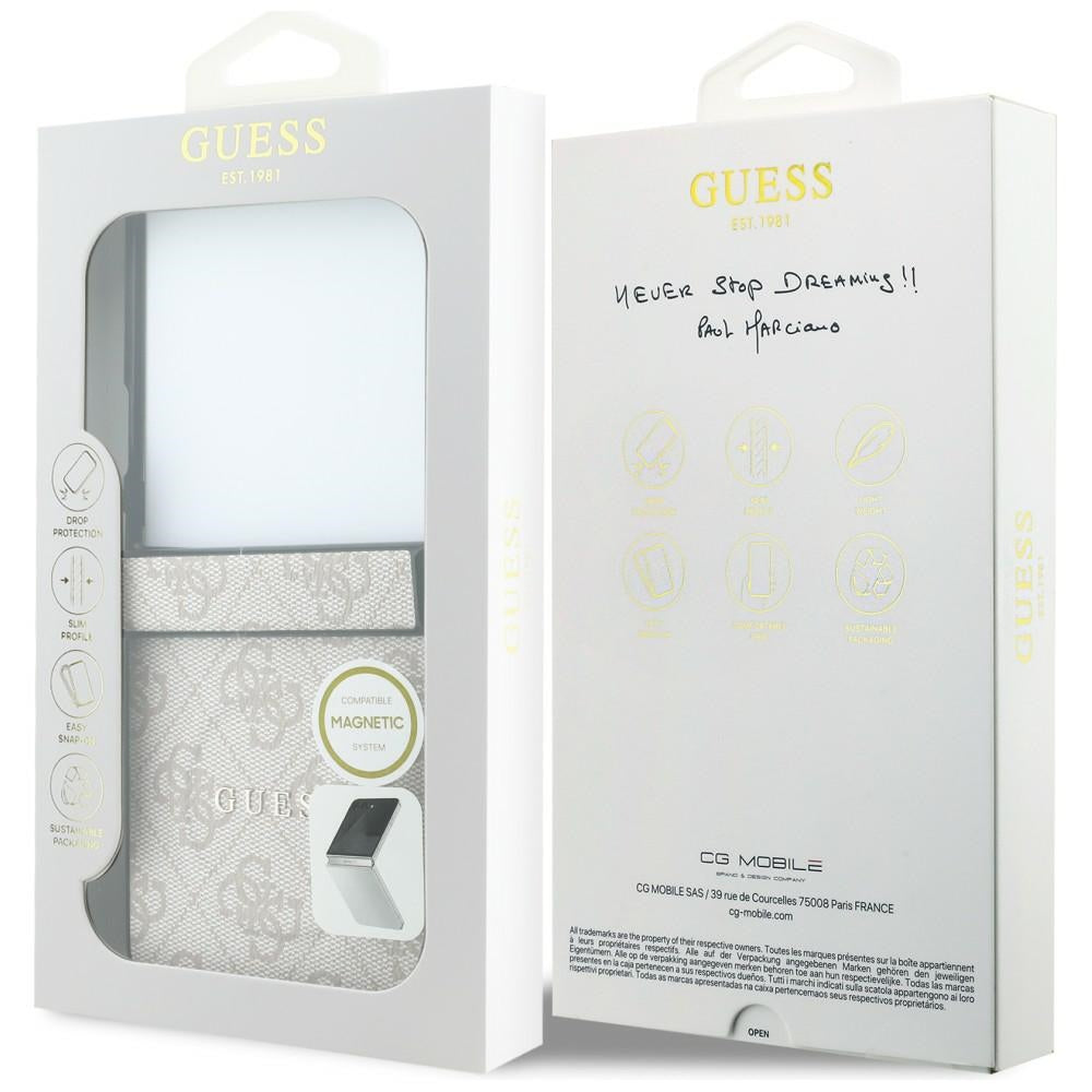 Handyhülle Guess Hardcase 4G Classic MagSafe für Galaxy Z Flip8 mit MagSafe, Rosa