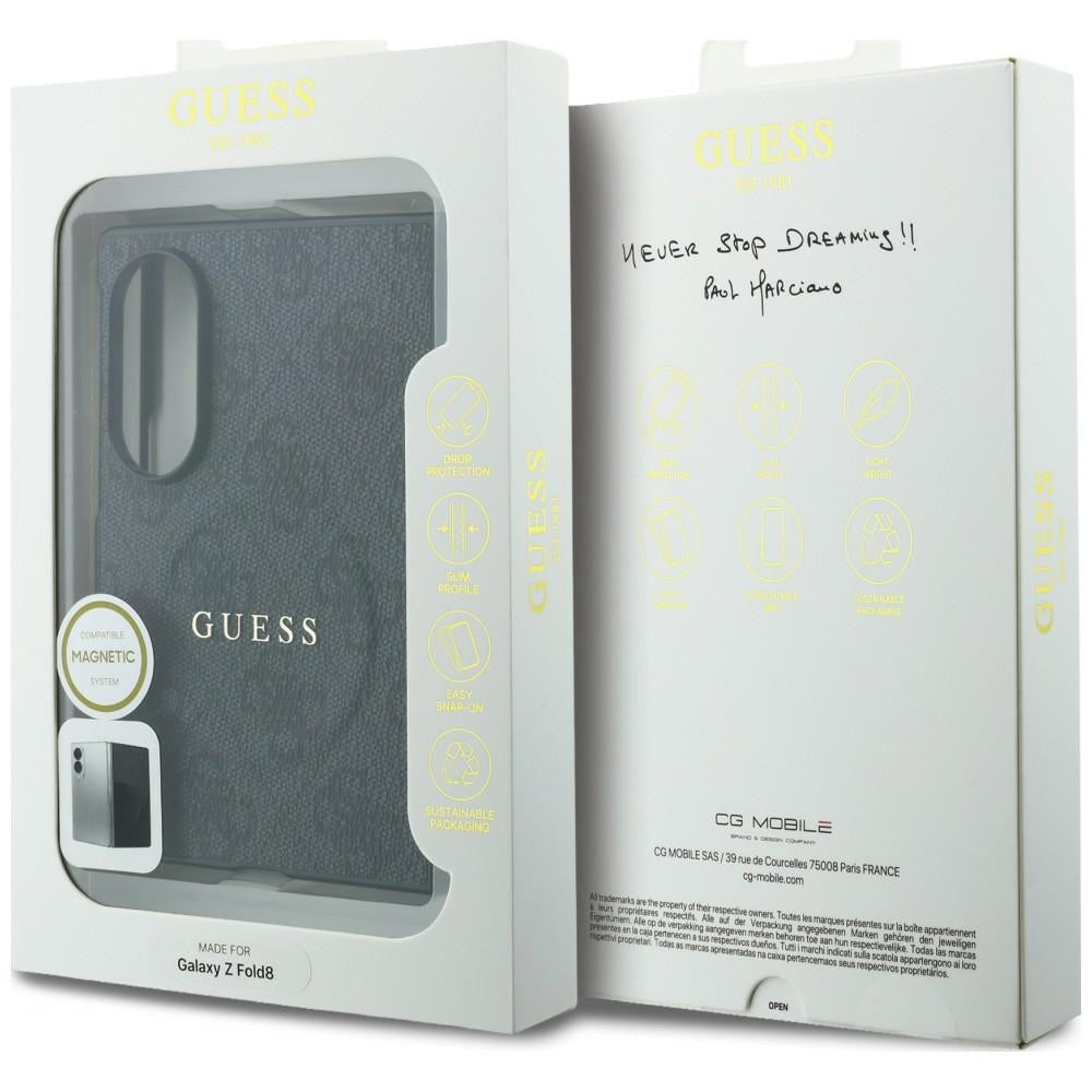 Handyhülle Guess Hardcase 4G Classic MagSafe für Galaxy Z Fold8 mit MagSafe, Schwarz