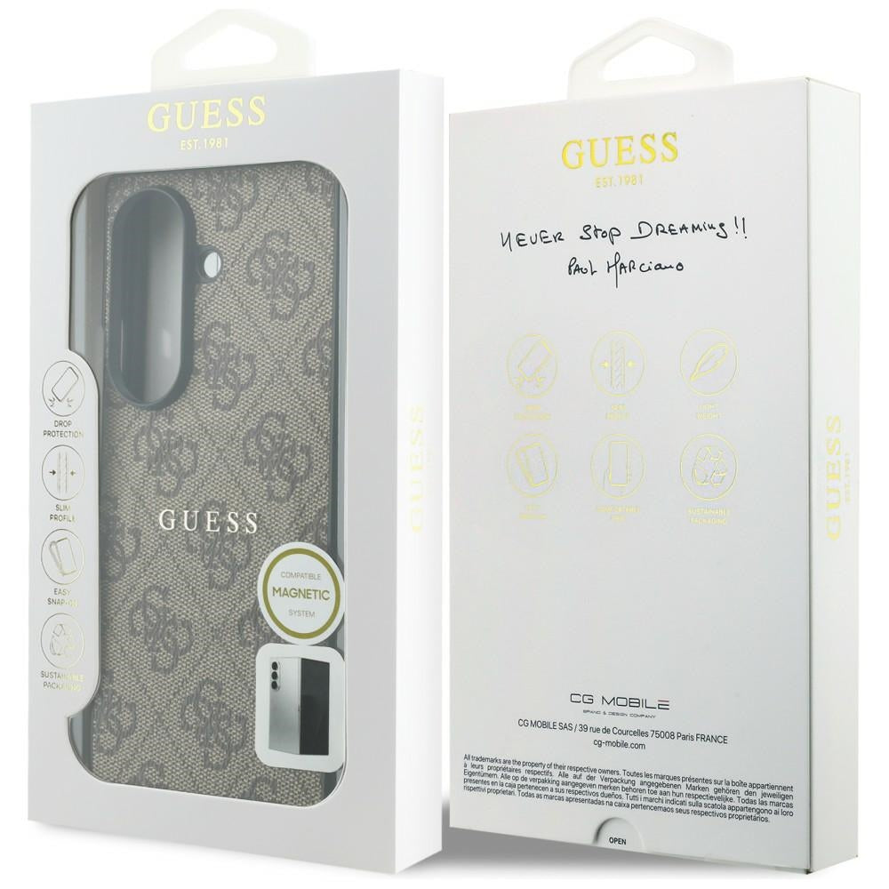 Handyhülle Guess Hardcase 4G Classic MagSafe für Galaxy Z Fold8 Ultra mit MagSafe, Braun