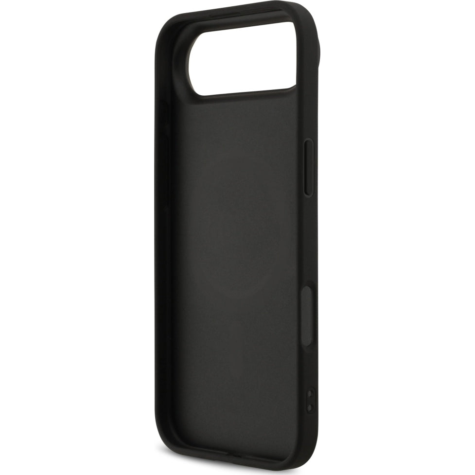Handyhülle für iPhone Air, Guess Hardcase 4G Printed Stripes mit MagSafe, Schwarz