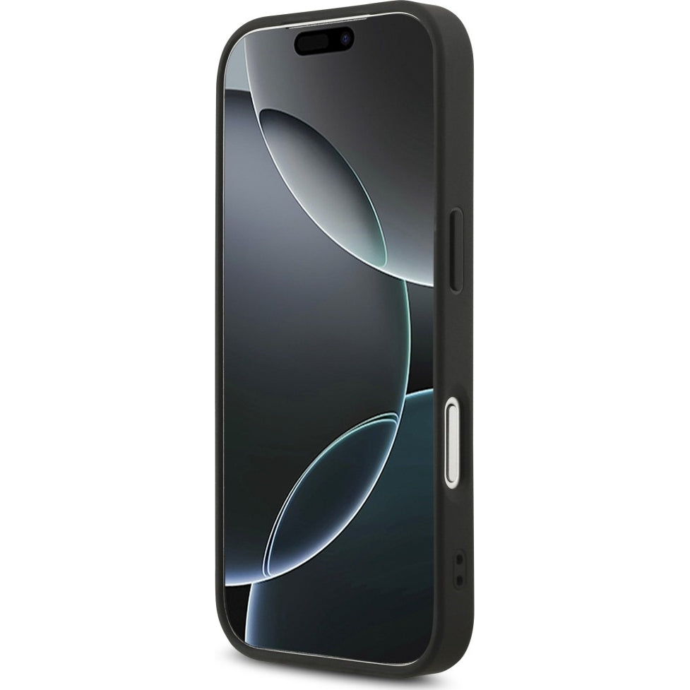Handyhülle Guess Hardcase Fixed Glitter für iPhone 18 Pro Max / 17 Pro Max, Schwarz