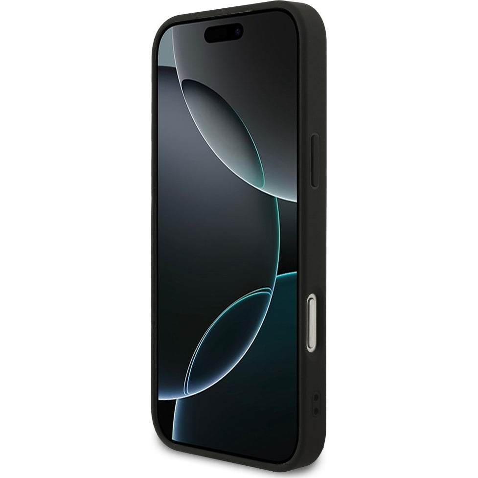 Handyhülle Guess Hardcase Fixed Glitter für iPhone 18 Pro / 17 Pro, Schwarz