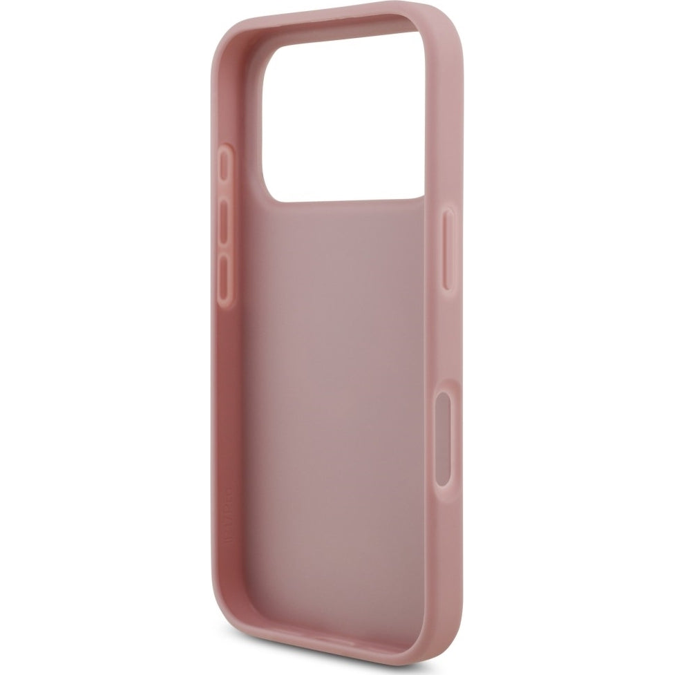 Handyhülle Guess Hardcase Fixed Glitter für iPhone 18 Pro / 17 Pro, Rosa