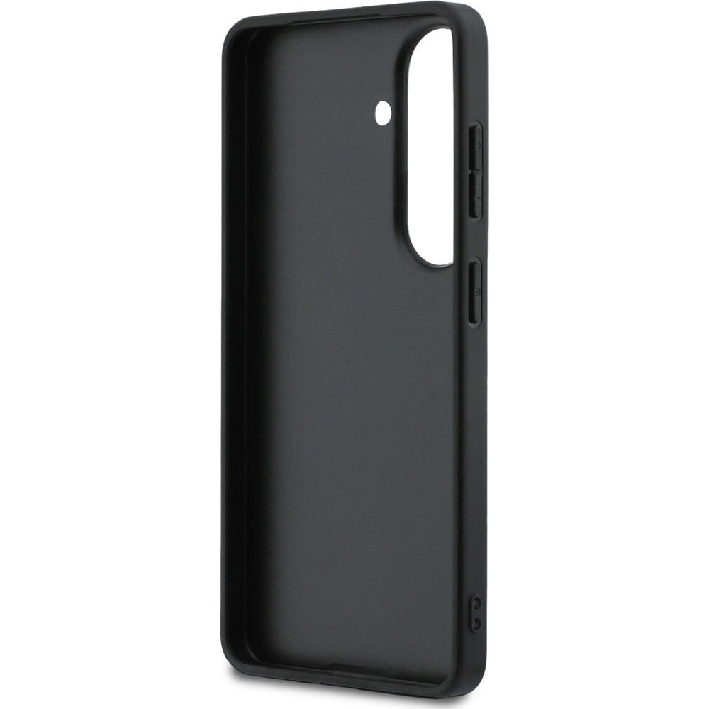 Handyhülle für Galaxy S26, Guess Hardcase Leather, Schwarz mit Big Logo Guess