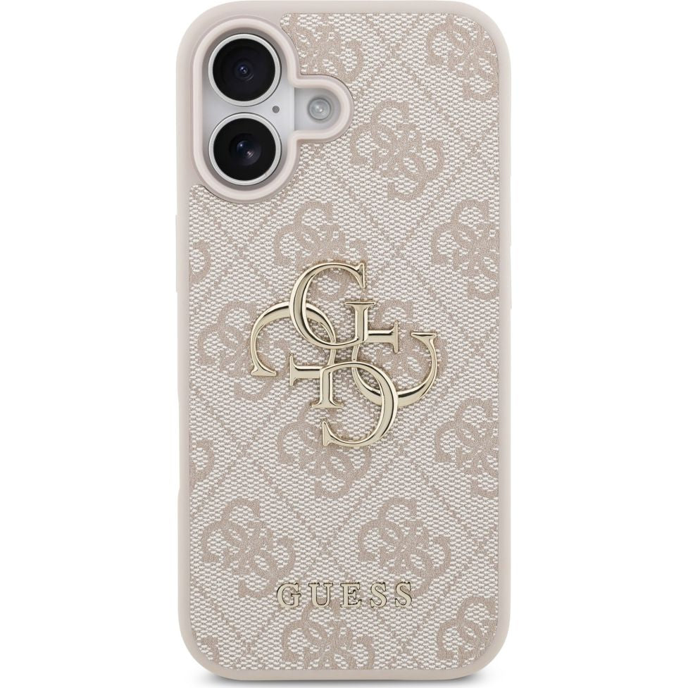 Handyhülle für iPhone 17, Guess Hardcase 4G Big Metal Logo, Rosa