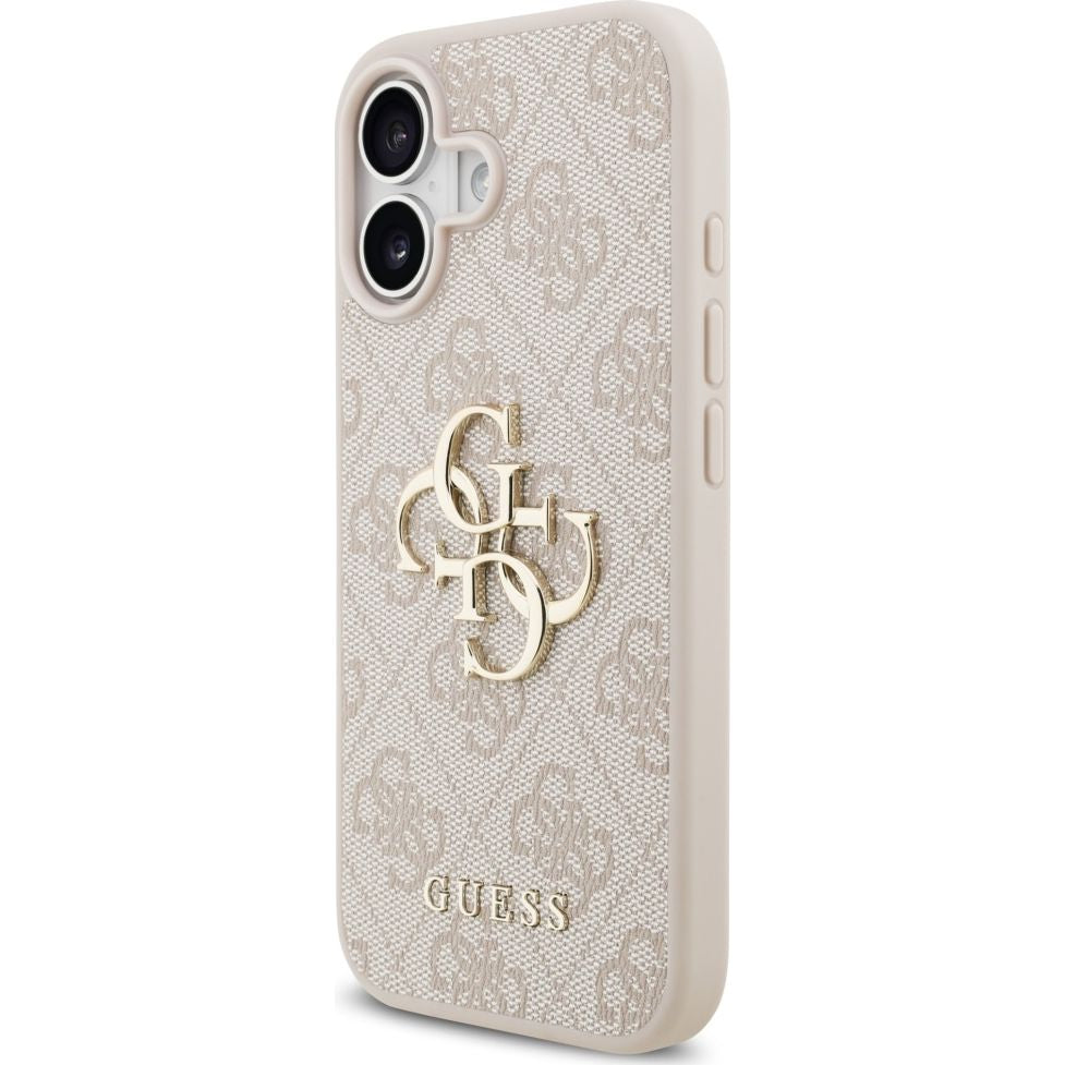 Handyhülle für iPhone 17, Guess Hardcase 4G Big Metal Logo, Rosa