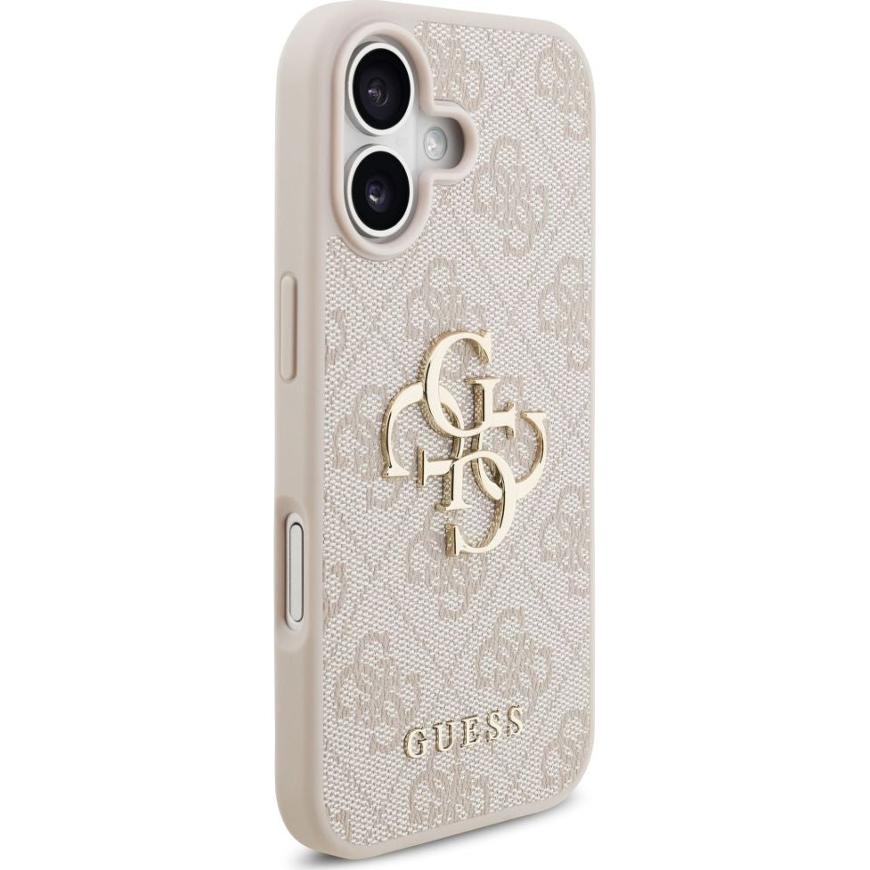 Handyhülle für iPhone 17, Guess Hardcase 4G Big Metal Logo, Rosa