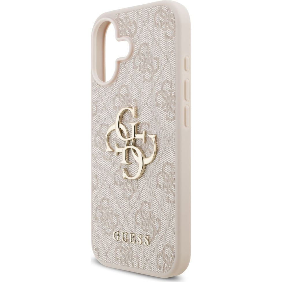Handyhülle für iPhone 17, Guess Hardcase 4G Big Metal Logo, Rosa