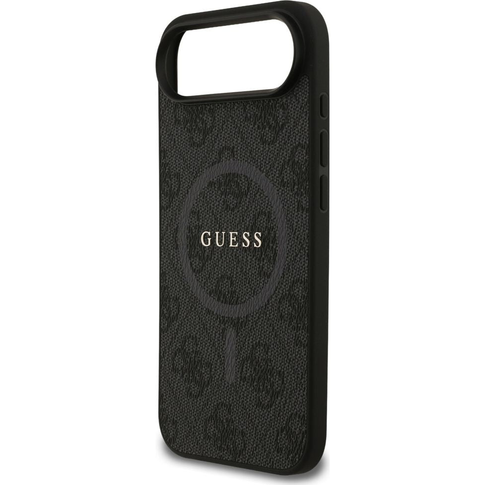 Handyhülle für iPhone Air, Guess Hardcase 4G Ring Classic Logo mit MagSafe, Schwarz