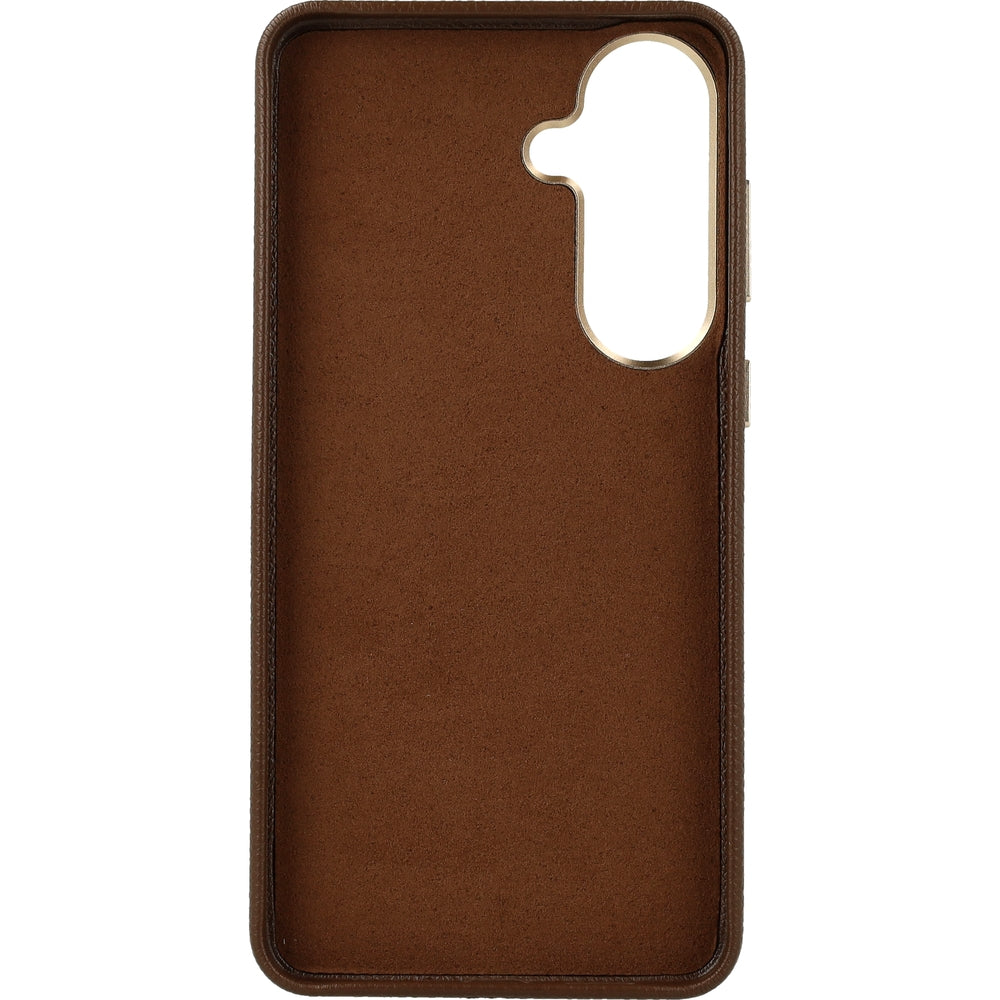 Handyhülle für Galaxy S26 Plus, Guess Full Wrapped, Braun mit Big Logo Guess