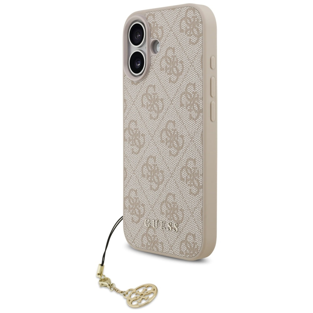 Handyhülle für iPhone 17, Guess 4G Charms Collection, Rosa
