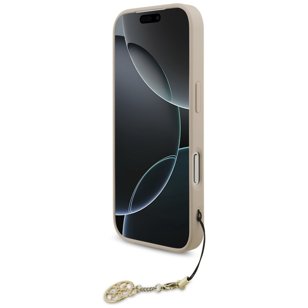 Handyhülle für iPhone 17 Pro, Guess 4G Charms Collection, Rosa