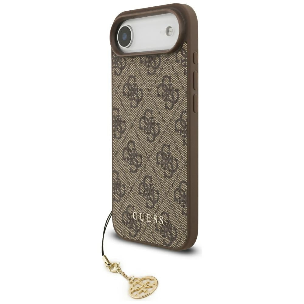 Handyhülle für iPhone Air, Guess 4G Charms Collection, Braun