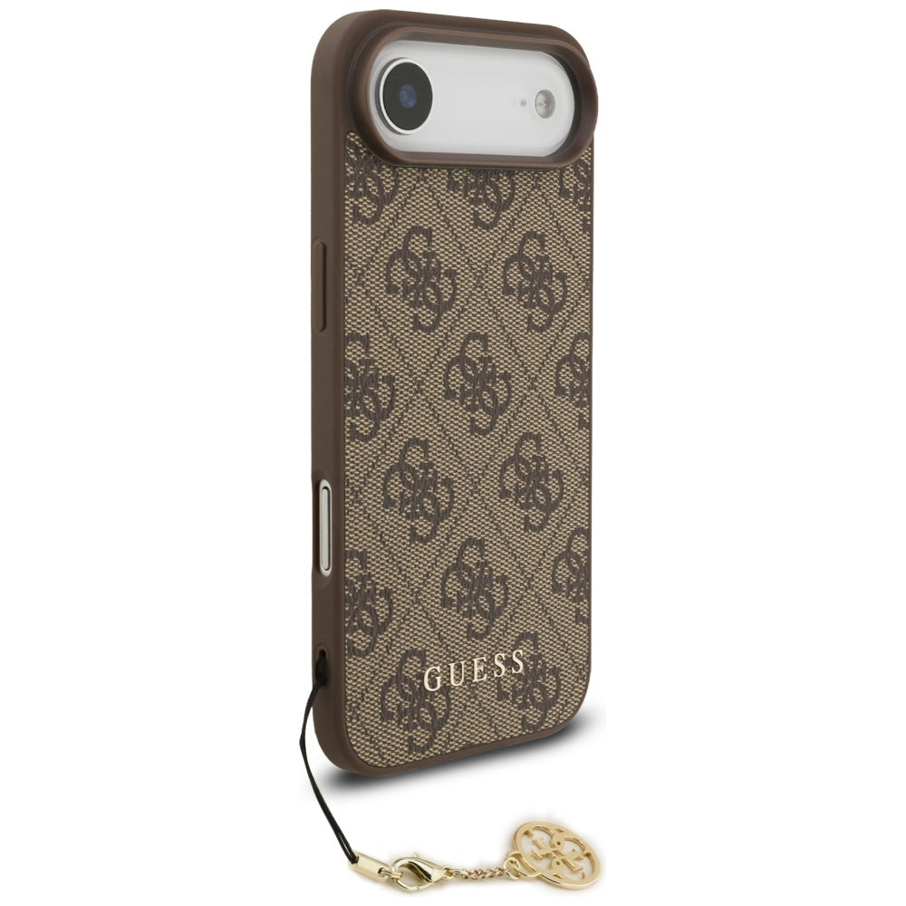 Handyhülle für iPhone Air, Guess 4G Charms Collection, Braun