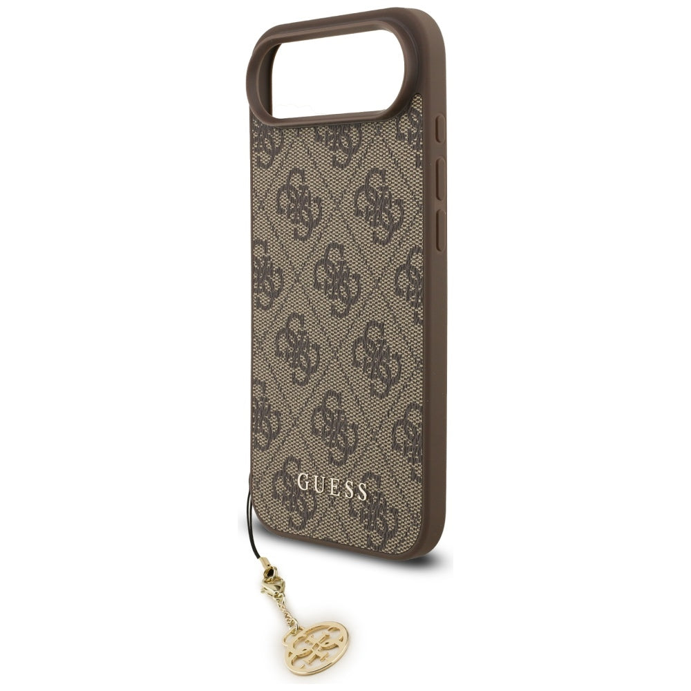 Handyhülle für iPhone Air, Guess 4G Charms Collection, Braun
