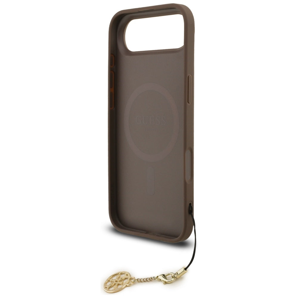 Handyhülle für iPhone Air, Guess 4G Charms Collection, Braun