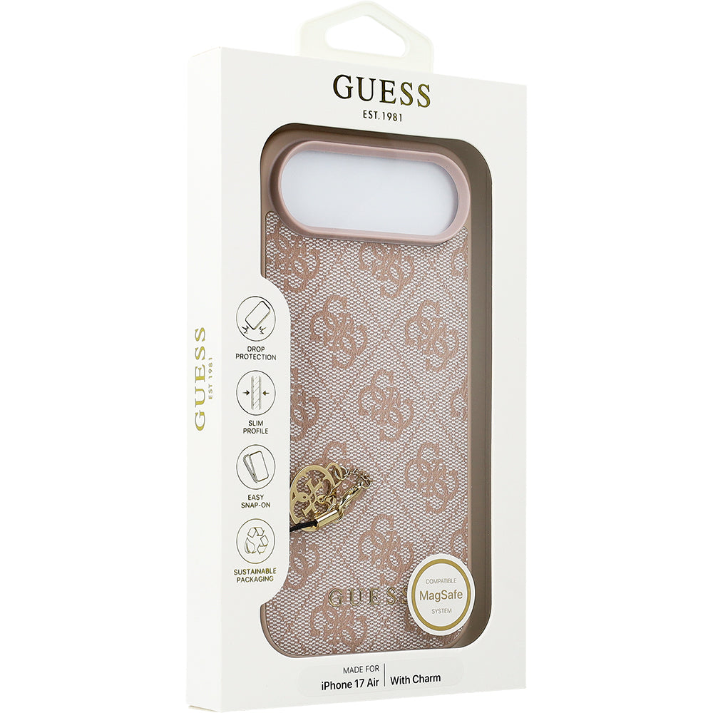 Handyhülle für iPhone Air, Guess 4G Charms Collection, Rosa